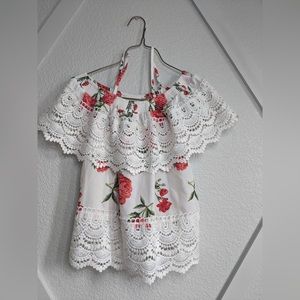 No boundaries floral off shoulder top